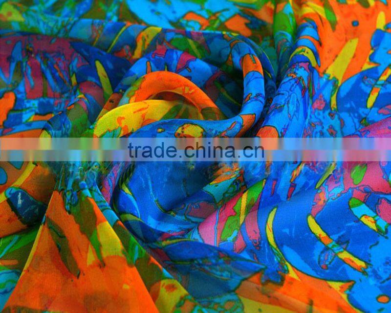 digital printing on chiffon fabrics