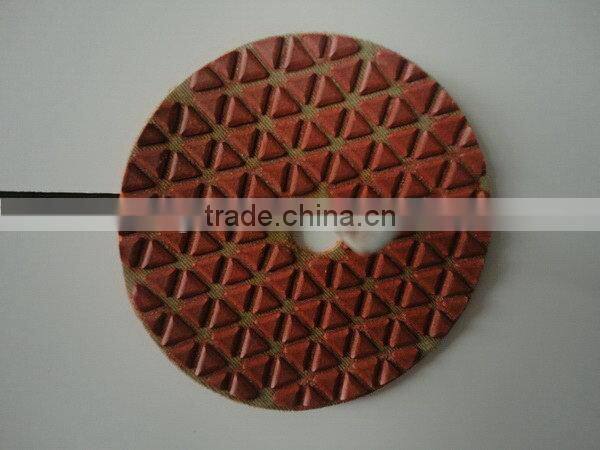 Newest best selling diamond fiber polishing pads