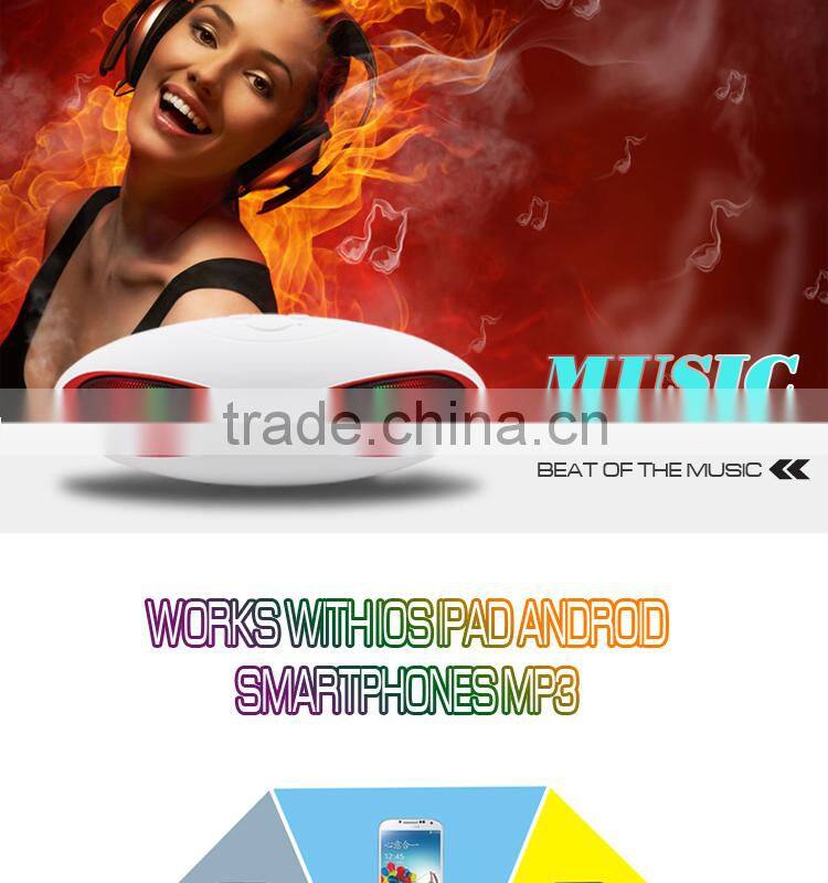 2016 Cheap portable wireless bluetooth speaker, good sound speaker with LED