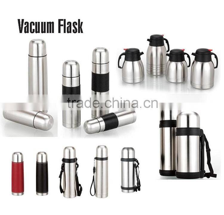 best selling 1000ML double wall 18 8 stainless steel vacuum flask made in china