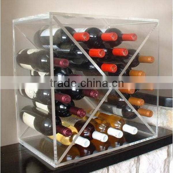 Economic professional 3 tier acrylic bottle display stand