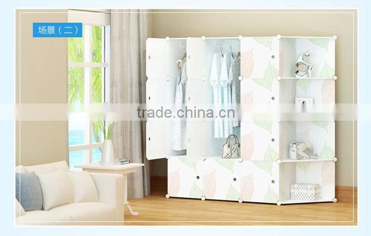 Plastic folding portable wardrobe