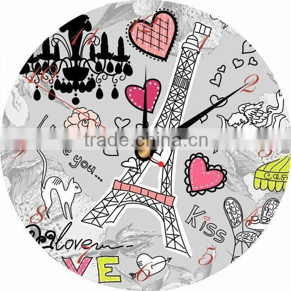 decorative wooden wall clock