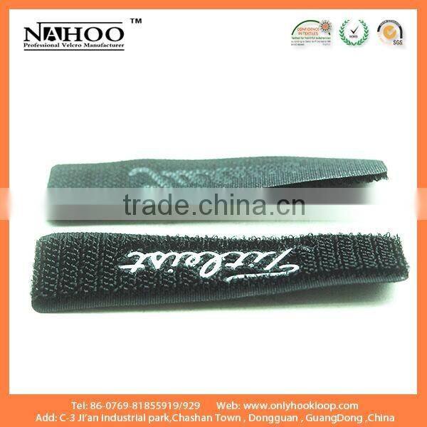 Printed hook loop/printed logo hook and loop tape/ high quality printed hook and loop