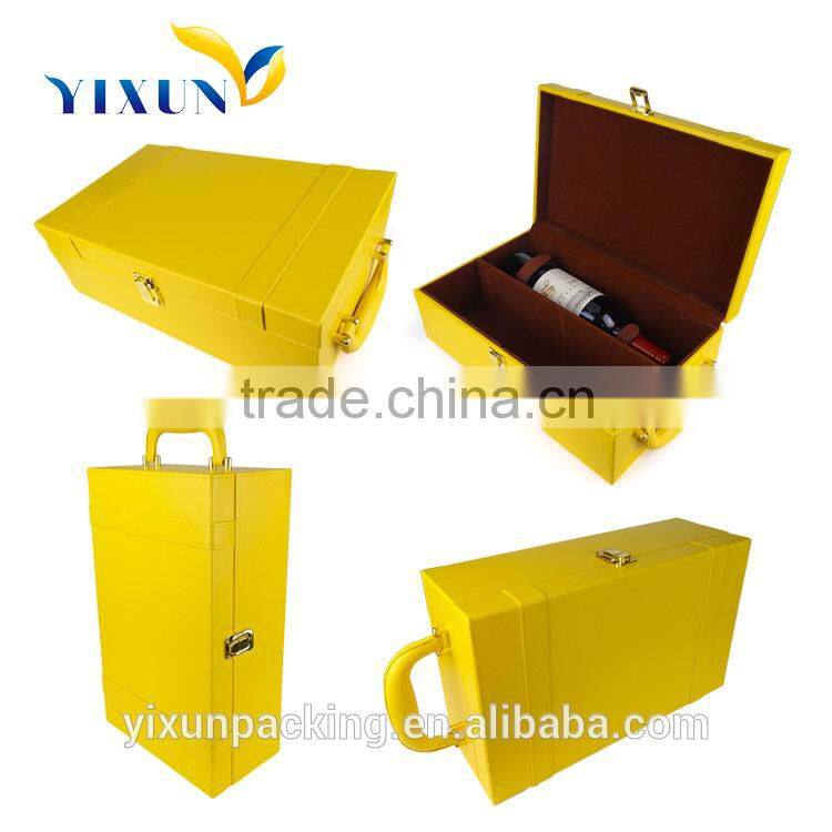 PU leather double wine box single wine cardboard wine box