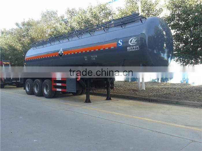 China direct factory chemical tank truck China brand 3axles oil tanker carrier