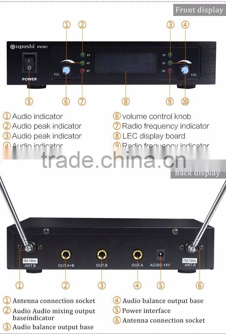 Free samples uhf ppl digital teaching mic wireless handhold microphone