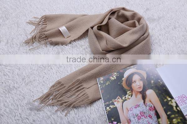 soft and warm camel cashmere scarf