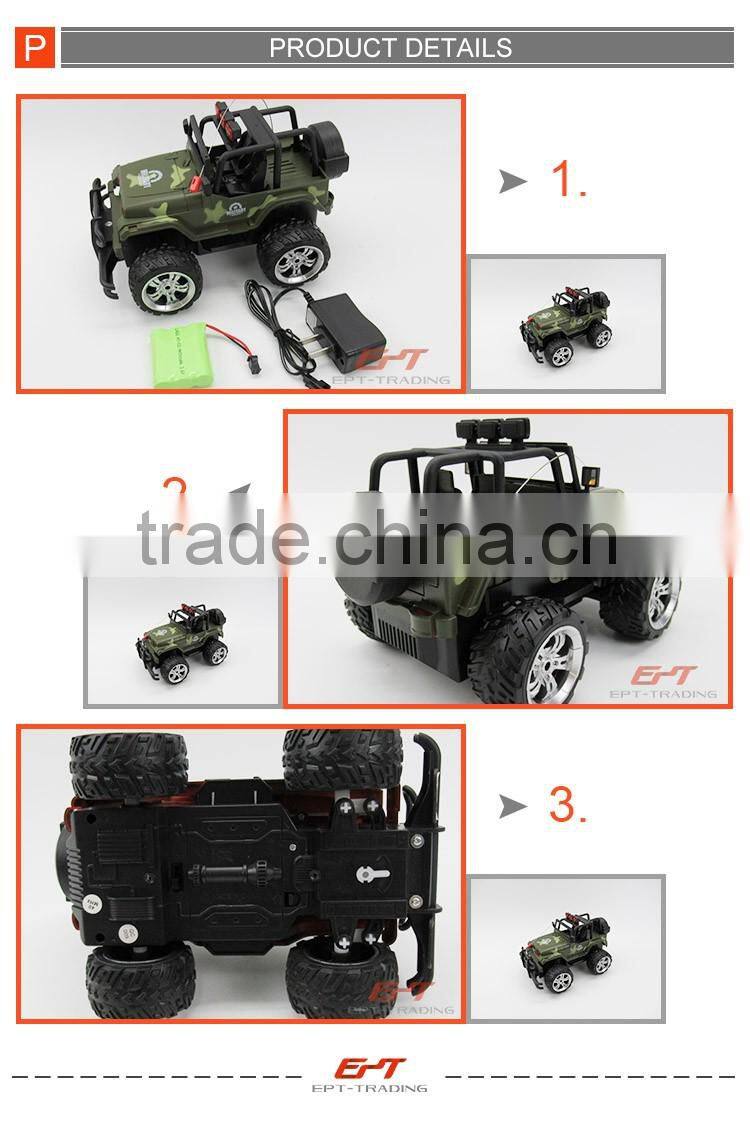 Hot sale 4channels radio control toy rc jeep truck for kids