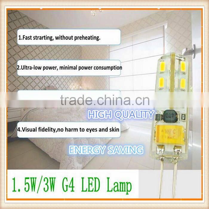 Selected materials RoHS and CE 12v 3w G4 ac/dc led light bulb