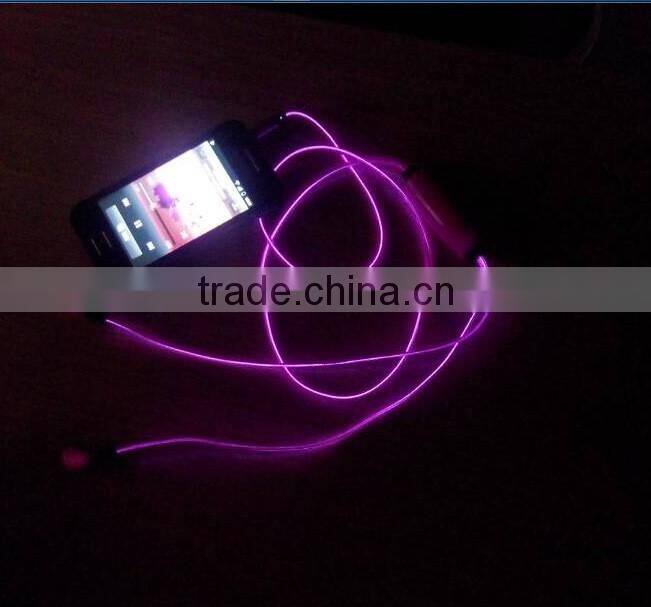 led earphone with light for gift