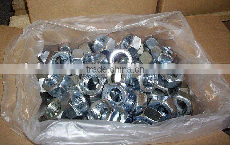 White zinc/ ZP/ Galv.DIN934 HEX NUT