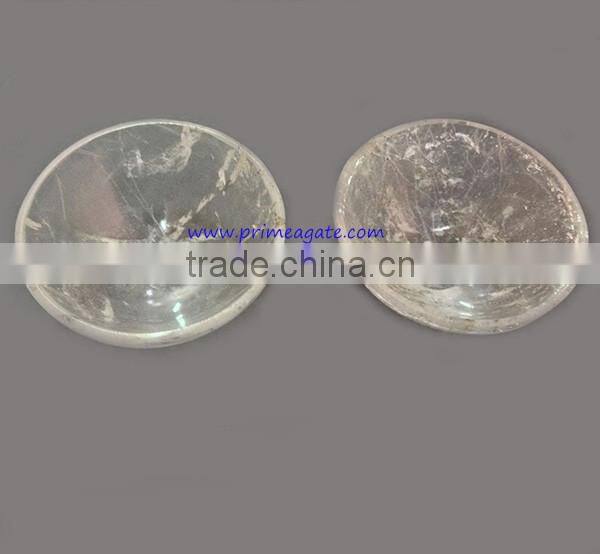 Crystal Quartz 2Inch Bowls :Wholesale Gemstone Bowls INDIA