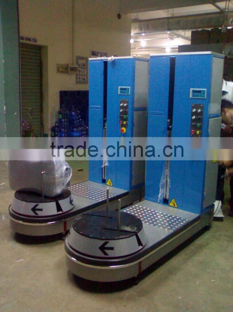 Luggage baggage packing packaging wrapping machine(whatsapp:13782789572 )