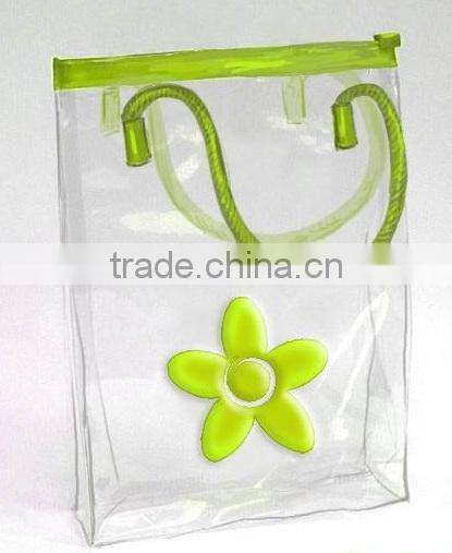 Beautiful green PVC bag./PVC handbag/ PVC gift bag