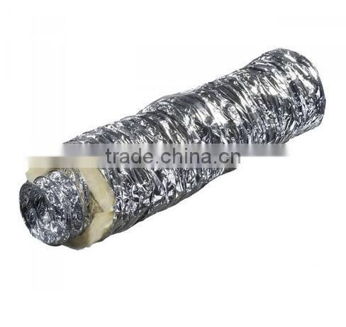 4/5/6/8/10/12 inch Insulated Aluminum Foil Flexible Air Ducting / Air Conditioner Duct Tube