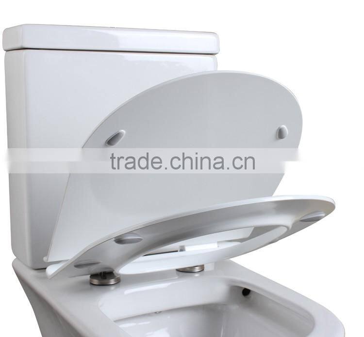 euro toilet seat with soft closing hinges