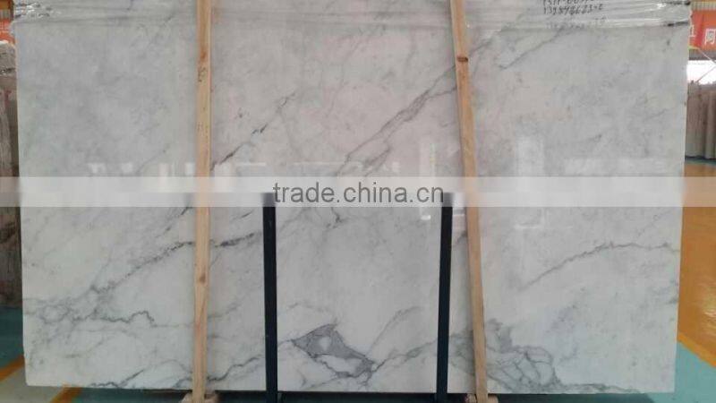 Statuario white marble slab with good price