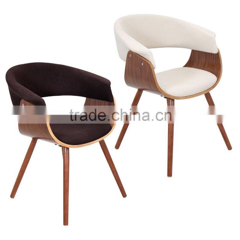 vintage mid century accent upholstered bentwood armchair chair