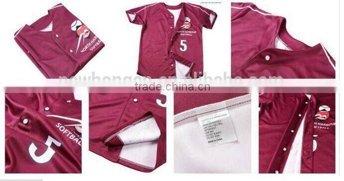 2016 top quality baseball jersey, baseball jersey custom sublimation