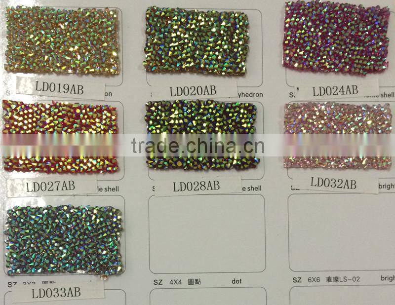 24*40cm Crystal Clear Resin Rhinestone Trim Iron on Rhinestone Mesh Sticker or Self ADHESIVE Rhinestone SHEET for Phone Art