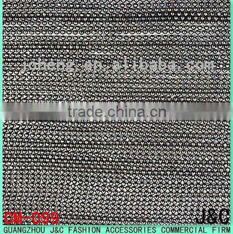 24*40 gun color metal beads chain hot fix sheet