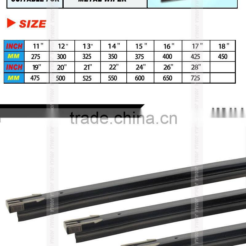 Wiper Blade Rubber Refills, PC Backing