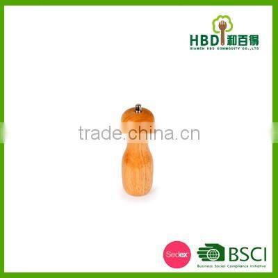 Kitchen wooden manual black pepper grinder set promotional