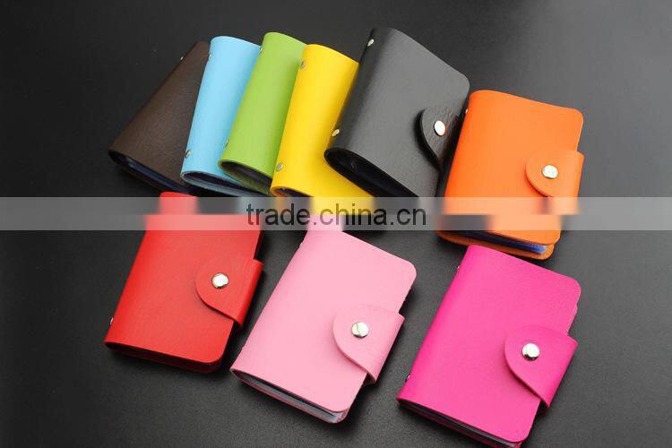 faux leather card Holder Bags Leather 24 Credit Card
