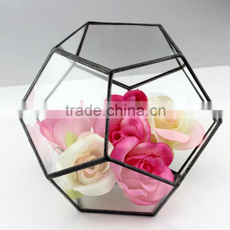 Wholesale handmade glass terrarium vase , glass vase for home