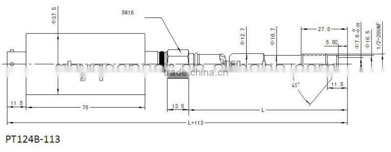 China food grade span adjustment melt pressure transmitter