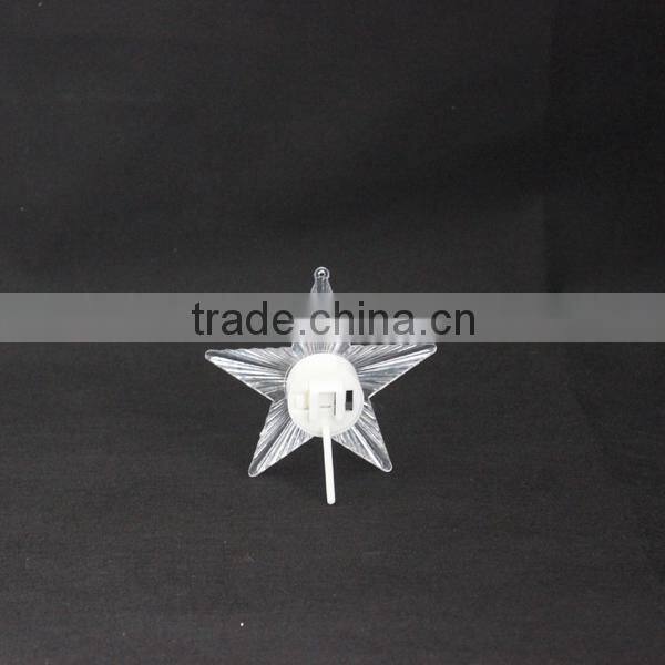 Home holiday decoration changing led light acrylic star home wall decoration stickers