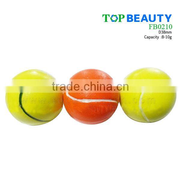 FB0210 Fashion Cute Tennis Lip Balm Ball Container