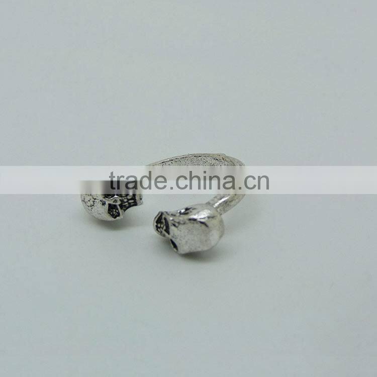 New fashion jewelry double-end human skeleton ring