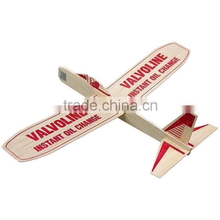 Custom made Balsa Wood Glider teaching material airplane OEM glider sheet OEM gift puzzle wood carved airplane