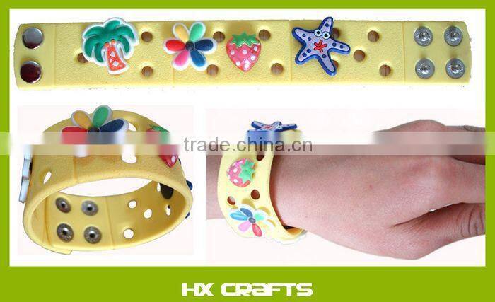 Diy Adjustable Wristband Bracelet For Fit Croc Shoe Charms