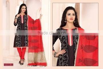 Worldly Maroon Cotton Churidar Suit/Designer churidars Suits Shopping