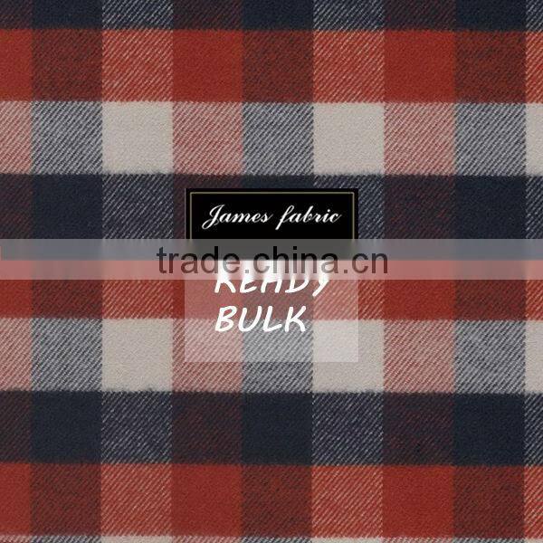 James ready two side brushing 30%tencel check fabric for shirts