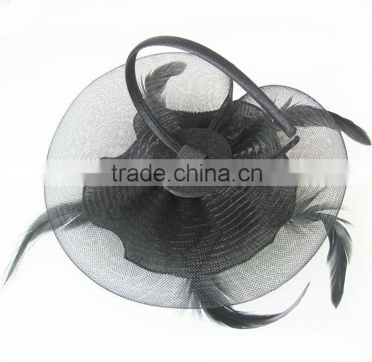 MYLOVE big flower Sinamay Fascinator church hat MLSM012