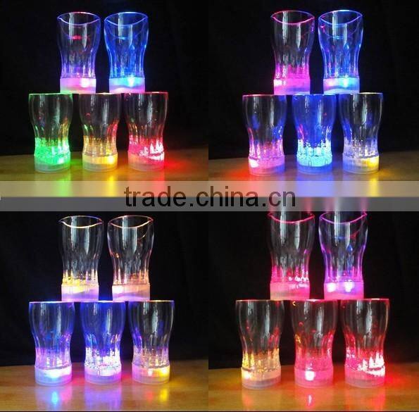 wholesale Plastic led flashing cup, led cola cup for wedding decoration