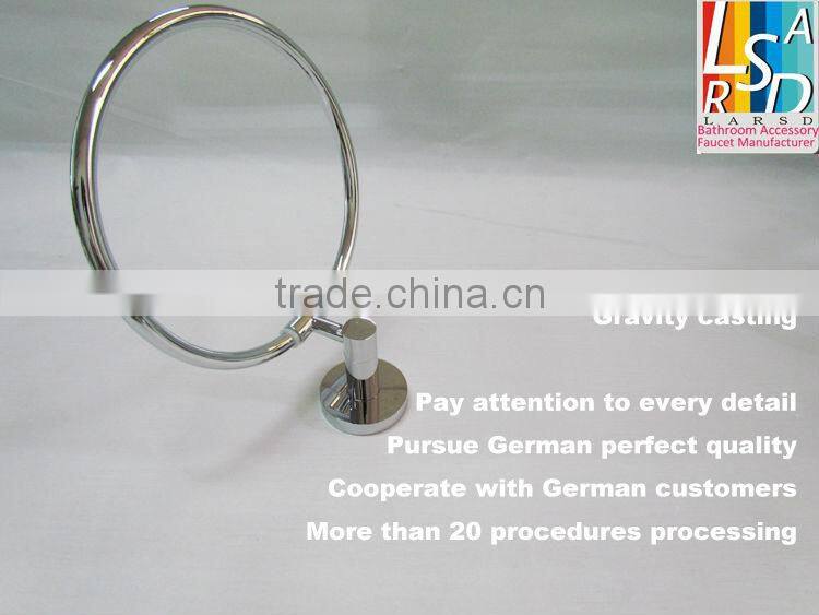 bathroom wall mounted brass towel ring