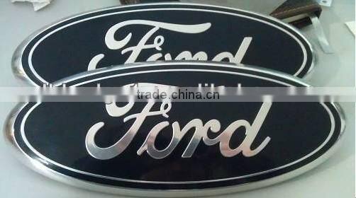 Chrome Badge, custom car emblem PVC labels metal car sticker