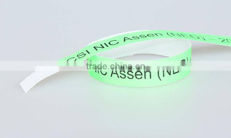 Custom made dispossable popular tyvek qr code wristbands