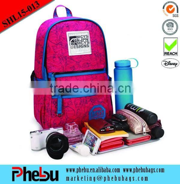 Alibaba China wholesale printing backpacks for school(SHL15-015)