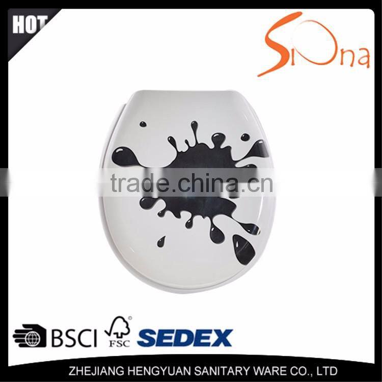 Fashion design high gloss decorative round toilet seat