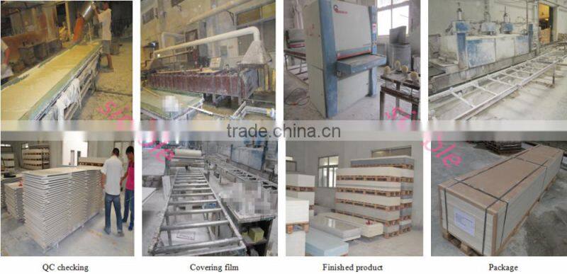 china manufactory cheap solid surface countertop,high quality man-made stone kitchen countertops