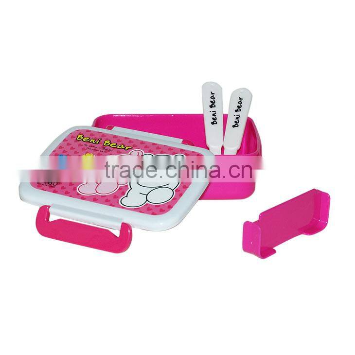 Middle size plastic divider lunch box