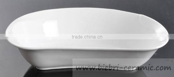 13 inch Irregular Shape Salad Dessert Pasta Dinner Soup Food Serving Ceramic Porcelain Bowls Hotel Restaurant Wholesale