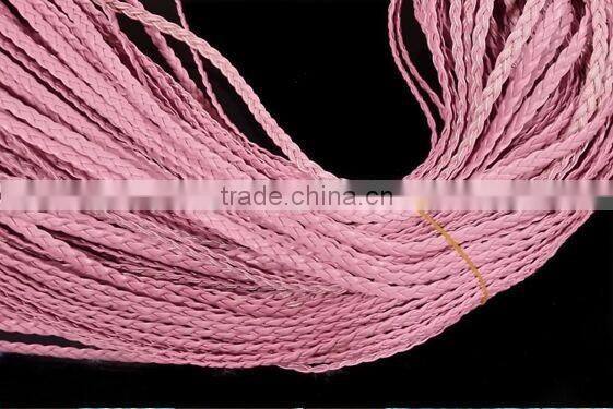 Wholesale custom color 6mm leather cord for jewelry