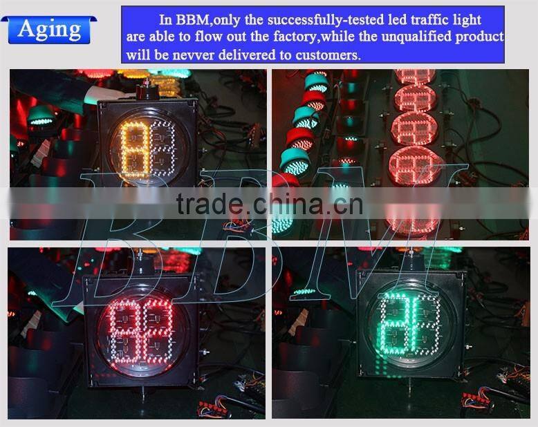 PC material mini led countdown timer for traffic